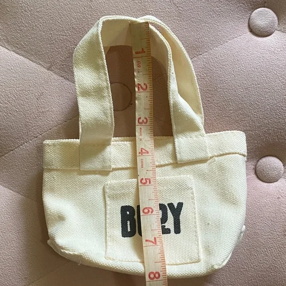 NWOT Buoy Cream Mini Canvas Tote Bag - Picture 8 of 8